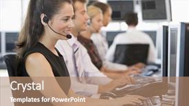  Presentation with free trade - Colorful slide deck enhanced with stock traders working at computers backdrop and a coral colored foreground