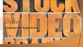  Presentation with wood industry - PPT theme enhanced with stock-videography-isolated-word-abstract background and a gold colored foreground