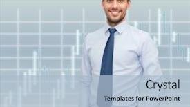  Presentation with technical analysis - Cool new PPT theme with technical analysis stocks - business and people concept backdrop and a light blue colored foreground