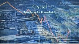  Presentation with shares - Audience pleasing PPT layouts consisting of stocks-and-shares-against-crowded backdrop and a ocean colored foreground