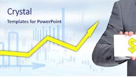  Presentation with concept - PPT layouts consisting of stocks to buy banner concept background and a sky blue colored foreground