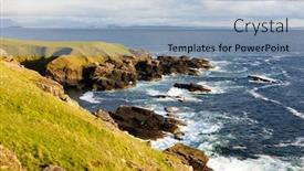  Presentation with scotland - Slide deck enhanced with stoer-coast-highlands-scotland background and a light blue colored foreground