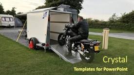  Presentation with campsite - PPT theme enhanced with stoke-fleming-dartmouth-united-kingdom background and a tawny brown colored foreground