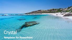  Presentation with kangaroo - Audience pleasing PPT layouts consisting of stokes bay on kangaroo island backdrop and a teal colored foreground