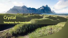  Presentation with batman - Slide set with stokksnes cape vestrahorn mt batman background and a  colored foreground