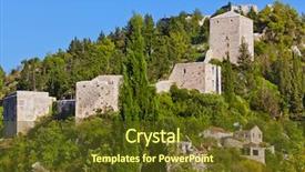  Presentation with bosnia - Cool new PPT theme with stolac - bosnia and herzegovina - architecture backdrop and a tawny brown colored foreground