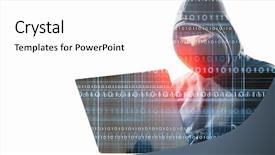  Presentation with hack - Colorful PPT layouts enhanced with stole - danger of hack attack backdrop and a white colored foreground