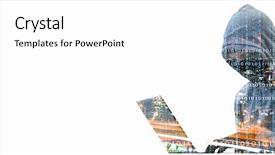  Presentation with hack - PPT theme consisting of stole - danger of hack attack background and a white colored foreground