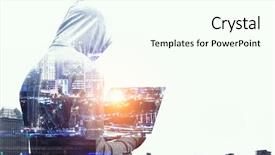  Presentation with hack - PPT layouts having stole - danger of hack attack background and a cream colored foreground