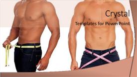  Presentation with governin bodies - Amazing presentation design having stomach anatomy - two male bodies with tape backdrop and a coral colored foreground