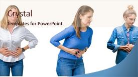  Presentation with stomach - Cool new slide set with stomach because indigestion painful illness backdrop and a lemonade colored foreground