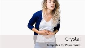  Presentation with beautiful midnight sun over - Beautiful theme featuring stomach because indigestion painful illness backdrop and a light gray colored foreground