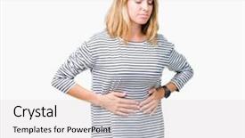  Presentation with illness - Theme enhanced with stomach because indigestion painful illness background and a light gray colored foreground