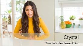  Presentation with stomach - Audience pleasing theme consisting of stomach because indigestion painful illness backdrop and a lemonade colored foreground