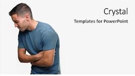  Presentation with stomach disease - Amazing PPT layouts having stomach because nausea painful disease backdrop and a white colored foreground