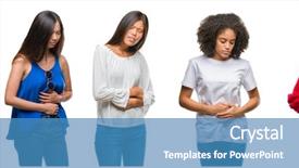  Presentation with constipation - Slide set enhanced with stomach because nausea painful disease background and a teal colored foreground