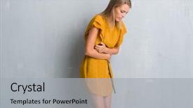  Presentation with stomach - Colorful theme enhanced with stomach because nausea painful disease backdrop and a light gray colored foreground