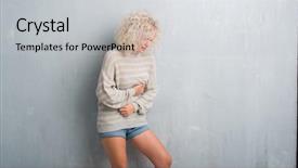  Presentation with stomach disease - PPT layouts consisting of stomach because nausea painful disease background and a light gray colored foreground