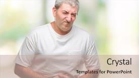  Presentation with stomach disease - Slides consisting of stomach because nausea painful disease background and a mint green colored foreground