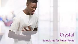  Presentation with stomach disease - Cool new presentation theme with stomach because nausea painful disease backdrop and a sky blue colored foreground