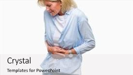  Presentation with stomach disease - Presentation theme featuring stomach because nausea painful disease background and a white colored foreground