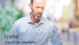  Presentation with stomach disease - PPT theme enhanced with stomach because nausea painful disease background and a light blue colored foreground