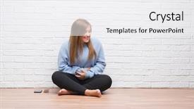  Presentation with stomach disease - Colorful PPT theme enhanced with stomach because nausea painful disease backdrop and a white colored foreground