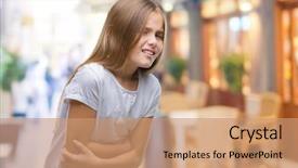  Presentation with stomach disease - Audience pleasing theme consisting of stomach because nausea painful disease backdrop and a coral colored foreground