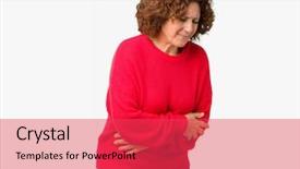  Presentation with stomach disease - Colorful slide deck enhanced with stomach because nausea painful disease backdrop and a red colored foreground