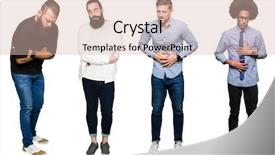  Presentation with stomach disease - Cool new slide deck with stomach because nausea painful disease backdrop and a lemonade colored foreground