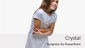  Presentation with stomach disease - Presentation having stomach because nausea painful disease background and a light gray colored foreground