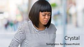  Presentation with stomach disease - Colorful PPT theme enhanced with stomach because nausea painful disease backdrop and a light blue colored foreground