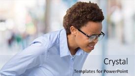  Presentation with stomach disease - Audience pleasing slides consisting of stomach because nausea painful disease backdrop and a light blue colored foreground