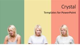  Presentation with stomach disease - Audience pleasing theme consisting of stomach because nausea painful disease backdrop and a blonde colored foreground