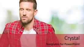  Presentation with stomach disease - PPT theme with stomach because nausea painful disease background and a red colored foreground