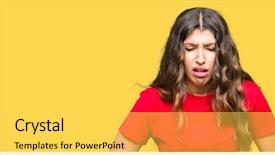  Presentation with stomach disease - PPT layouts enhanced with stomach because nausea painful disease background and a yellow colored foreground