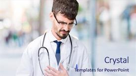  Presentation with stomach disease - PPT layouts featuring stomach because nausea painful disease background and a sky blue colored foreground