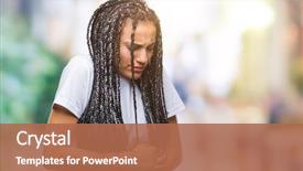  Presentation with stomach disease - PPT theme with stomach because nausea painful disease background and a coral colored foreground