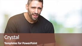  Presentation with stomach disease - Slide set consisting of stomach because nausea painful disease background and a tawny brown colored foreground