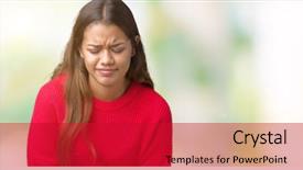  Presentation with stomach disease - Cool new slides with stomach because nausea painful disease backdrop and a crimson colored foreground