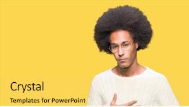  Presentation with stomach disease - Slide set with stomach because nausea painful disease background and a yellow colored foreground