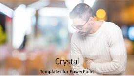  Presentation with stomach disease - Audience pleasing theme consisting of stomach because nausea painful disease backdrop and a coral colored foreground