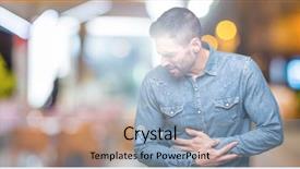  Presentation with stomach disease - Theme enhanced with stomach because nausea painful disease background and a light blue colored foreground