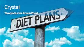  Presentation with pregnancy diet plan - Amazing theme having stomach free stomach - diet plans sign with sky backdrop and a teal colored foreground