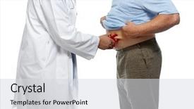  Presentation with body fat - Colorful presentation theme enhanced with stomach with body fat calipers backdrop and a sky blue colored foreground