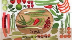  Presentation with stone age - PPT theme with stone age - health and super food background and a coral colored foreground