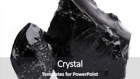  Presentation with stone age - Presentation theme with stone age - obsidian isolated on white background background and a dark gray colored foreground