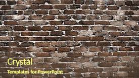  Presentation with brick wall - Audience pleasing presentation theme consisting of stone age - vintage brick wall background backdrop and a tawny brown colored foreground