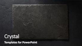  Presentation with slate - Colorful PPT theme enhanced with stone and slate on black backdrop and a dark gray colored foreground