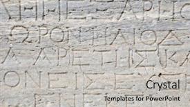  Presentation with greek - Cool new PPT theme with stone background with antique greek backdrop and a light gray colored foreground